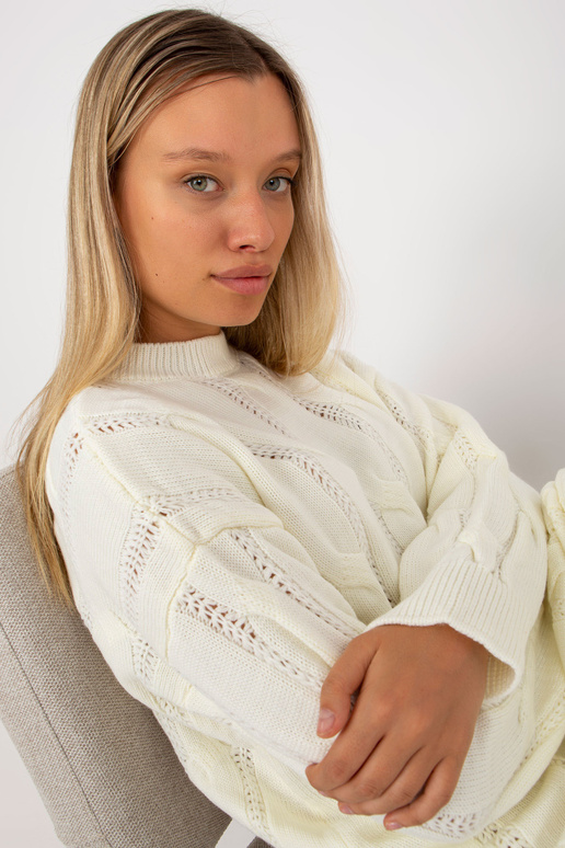 Ecru mini kleita ar bizēm RUE PARIS