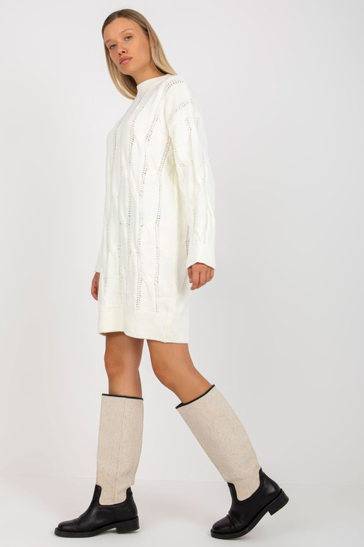 Ecru mini kleita ar bizēm RUE PARIS