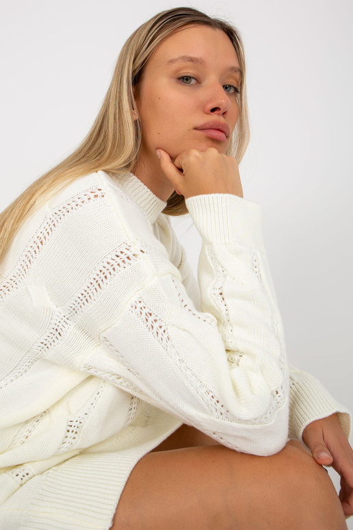 Ecru mini kleita ar bizēm RUE PARIS