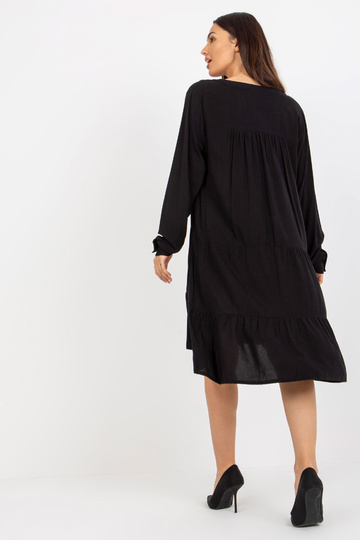 Czarna boho sukienka z...