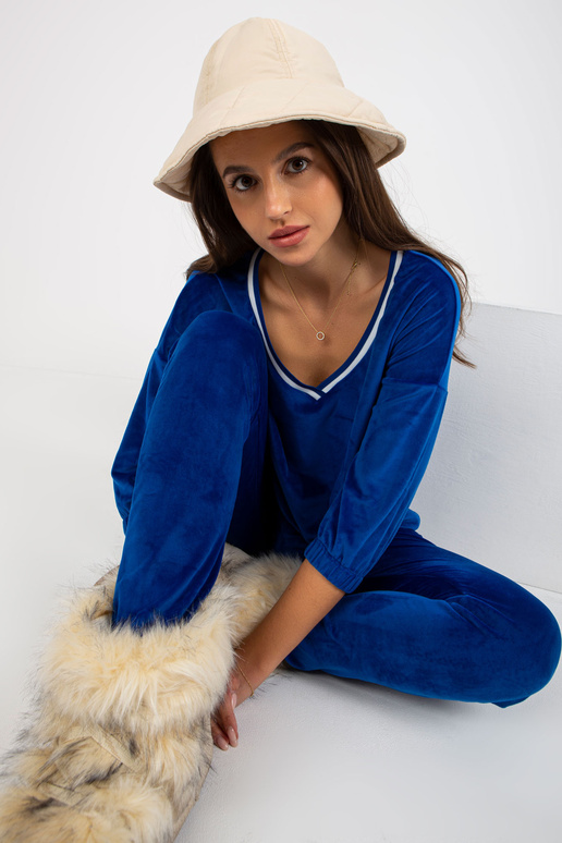 Sieviešu kobalta velūra komplekts ar...