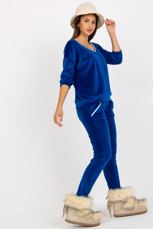 Sieviešu kobalta velūra komplekts ar...