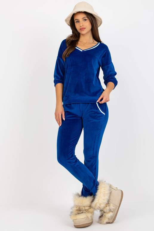 Sieviešu kobalta velūra komplekts ar...