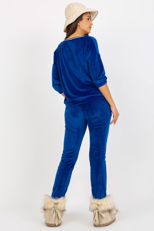 Sieviešu kobalta velūra komplekts ar...