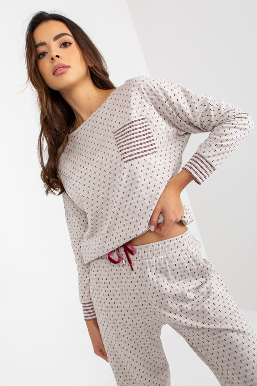 Pidžama-BR-PI-9114-gaiši bēšs