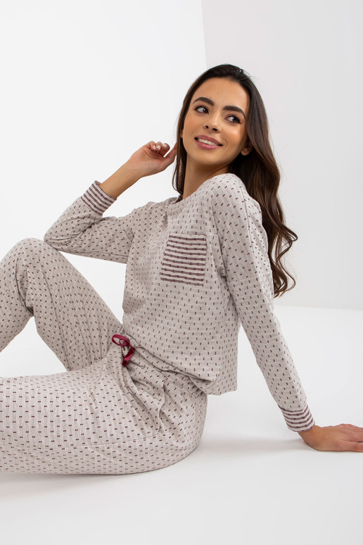 Pidžama-BR-PI-9114-gaiši bēšs