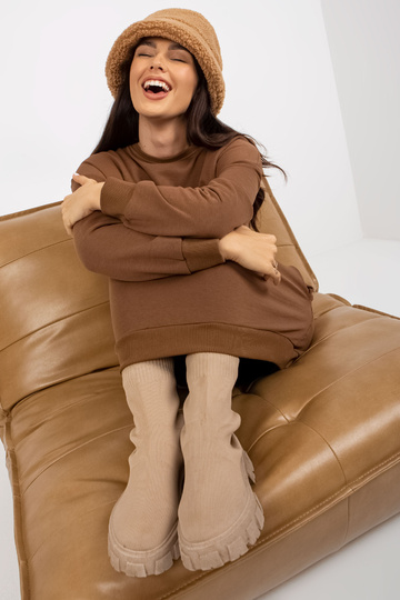 Braunes langes Džemperis ar...