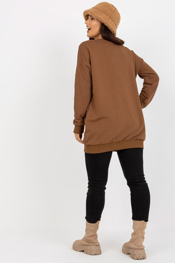 Braunes langes Džemperis ar... 2