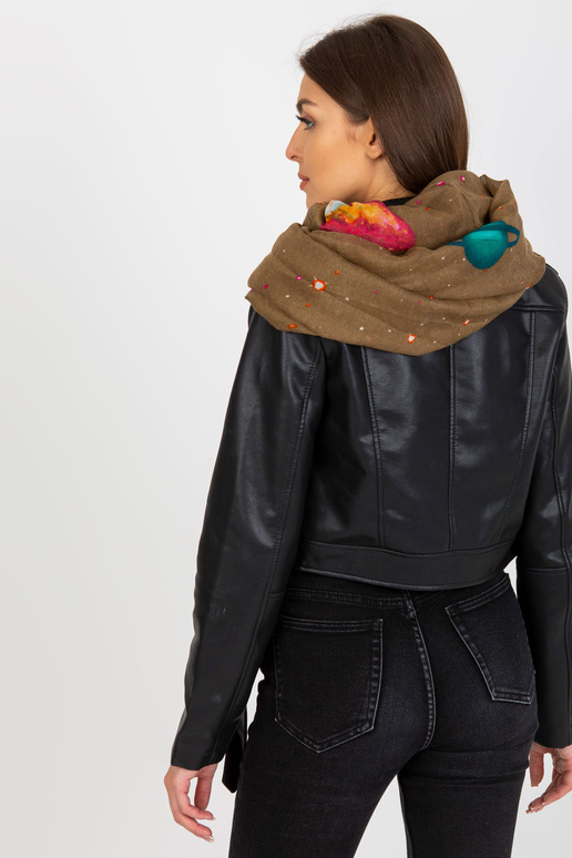 Bēšs stropes skurstenis ar apdrukām