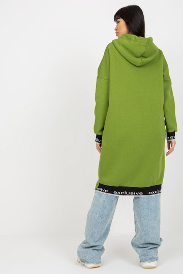 Gaiši zaļš garais džemperis... 2