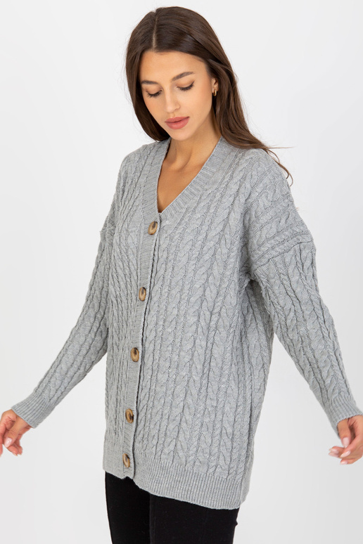 Pelēks jaciņš ar dekoratīvām pogām...