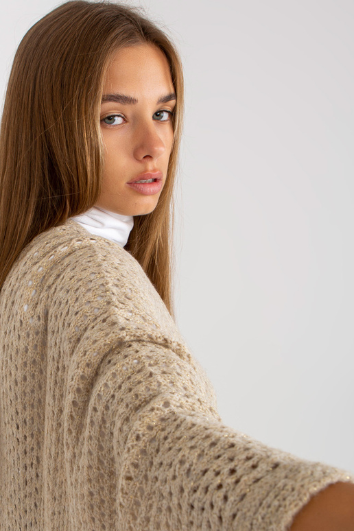 Bēša gara ažūra jaka ar šķēlumiem OCH...