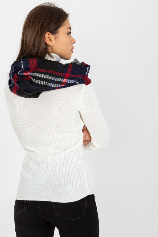 Tumši zils un sarkans rūtains ziemas...