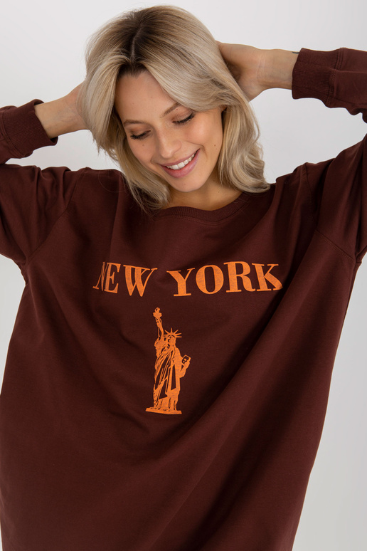 Bluza VI-BL-3212.15X D.BRŪNA/ORANŽA