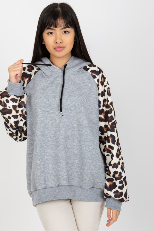 Pelēks sporta krekls ar apdruku uz...