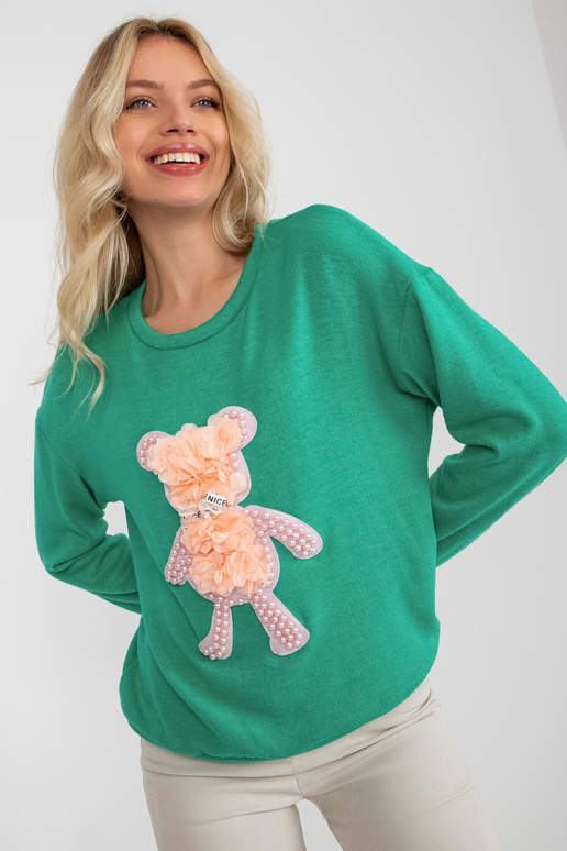 Klasisks tirkīza sieviešu džemperis...