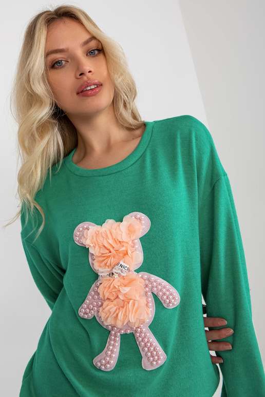 Klasisks tirkīza sieviešu džemperis...