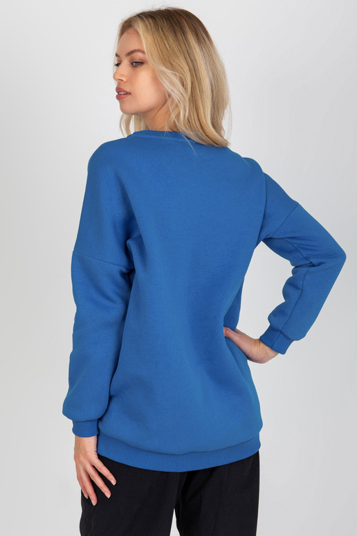 Tumši zils pamata kokvilnas džemperis Tumši zils pamata kokvilnas džemperis