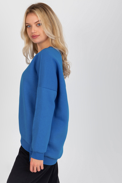 Tumši zils pamata kokvilnas džemperis Tumši zils pamata kokvilnas džemperis