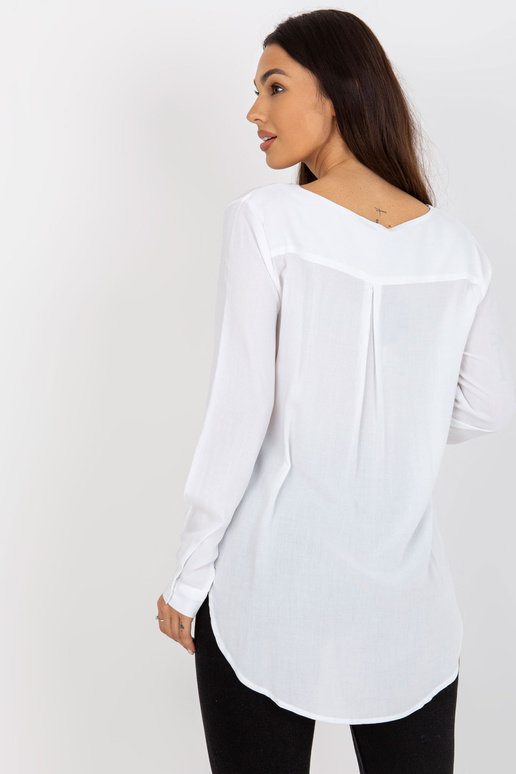 Balta asimetriska blūze no viskozes...