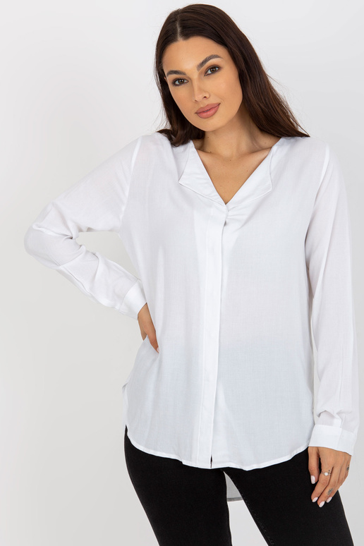 Balta asimetriska blūze no viskozes...