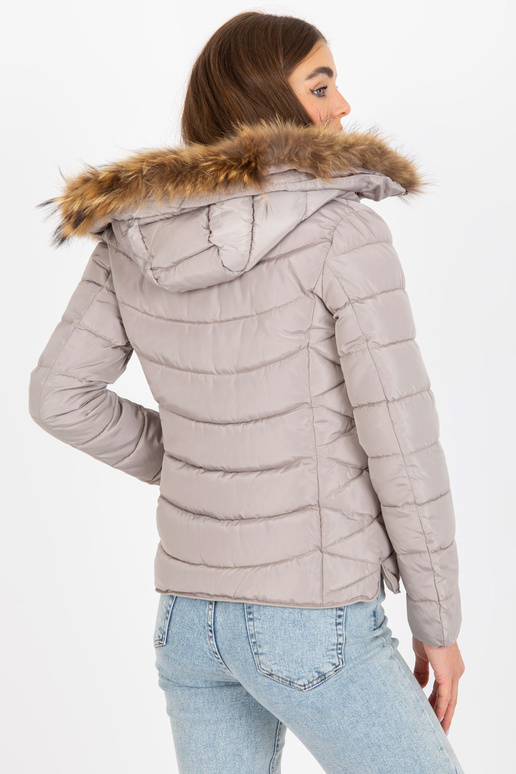 Tumši bēša sieviešu pārejas jaka ar...