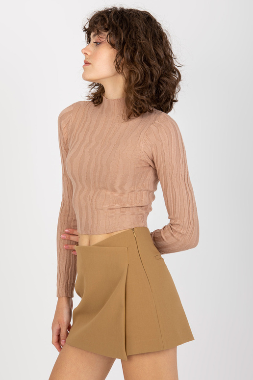 Tumši smilškrāsas pieguļošs īss...