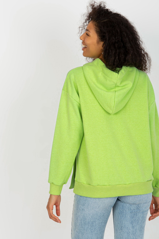 Gaiši zaļš sporta krekls ar kapuci un...