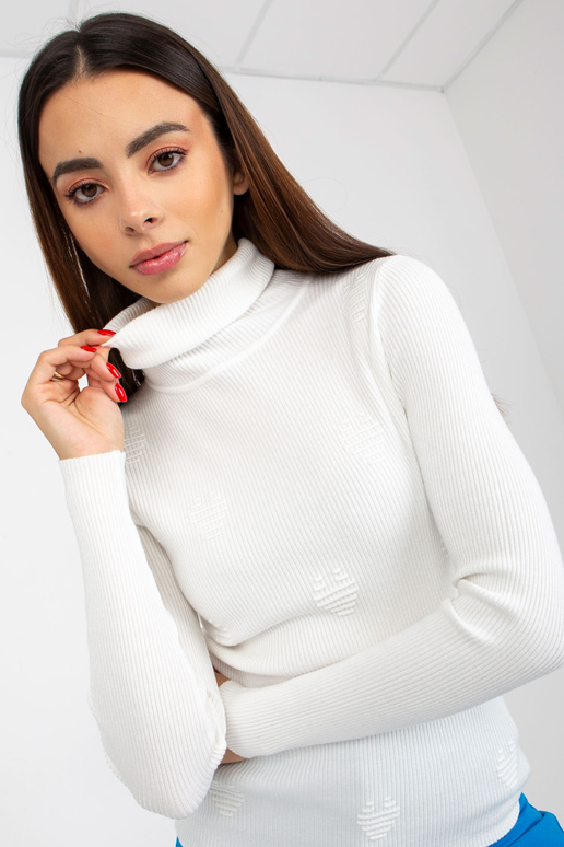 Balts pieguļošs svītrains džemperis...