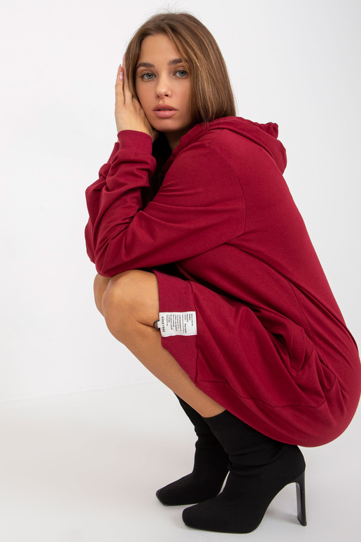 Bordo kokvilnas pamata sporta krekla...