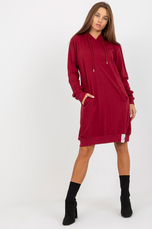 Bordo kokvilnas pamata sporta krekla...