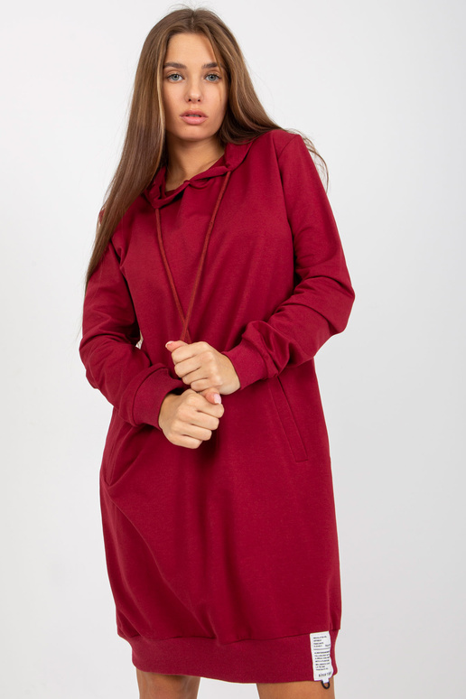 Bordo kokvilnas pamata sporta krekla...