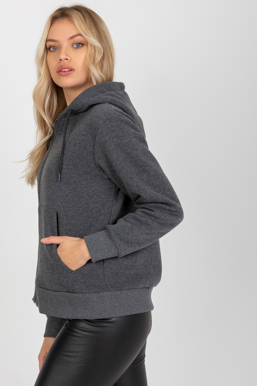 Tumši pelēks pamata sporta krekls ar...