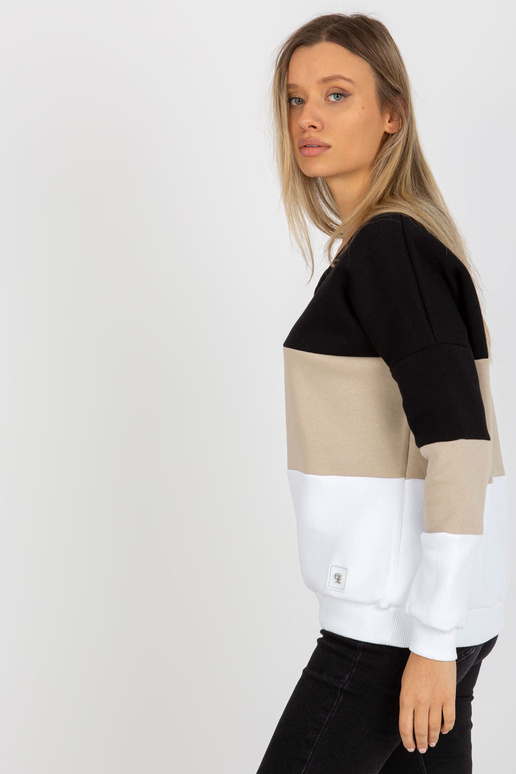 Melns un bēšs sporta krekls ar...