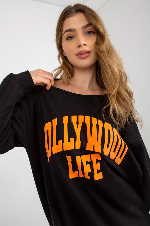 Bluza VI-BL-3102.01P MELNS/ORANŽS