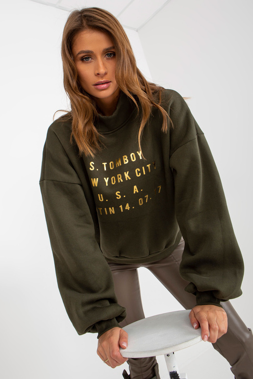 Khakifarbenes Džemperis ar Print und...