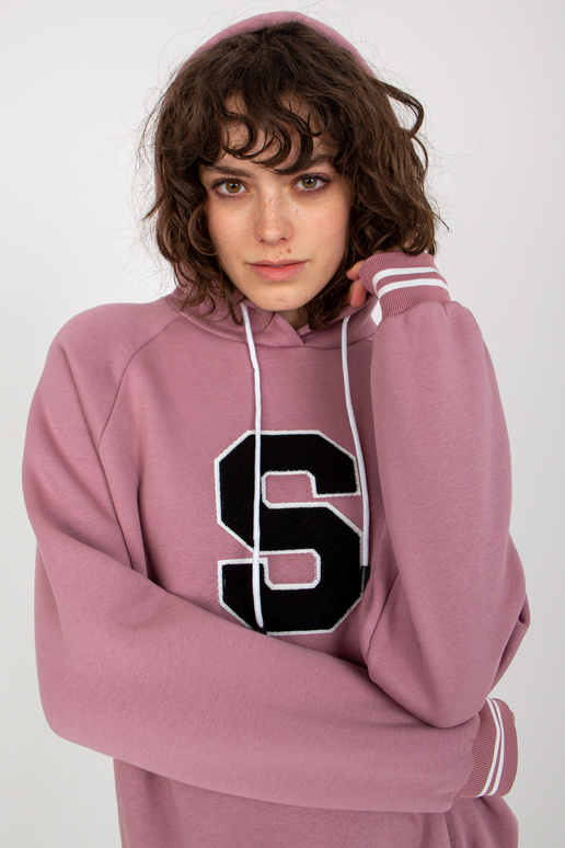 Netīri rozā džemperis ar kapuci ar...