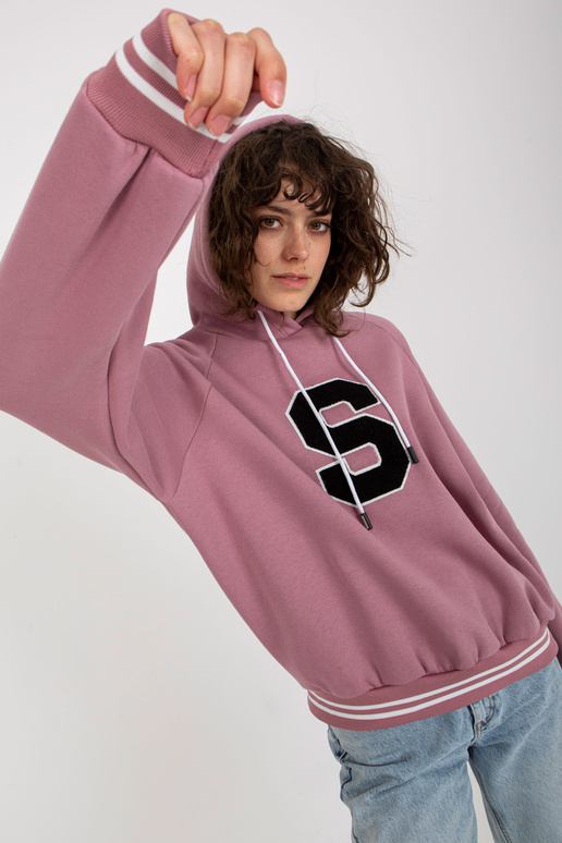 Netīri rozā džemperis ar kapuci ar...