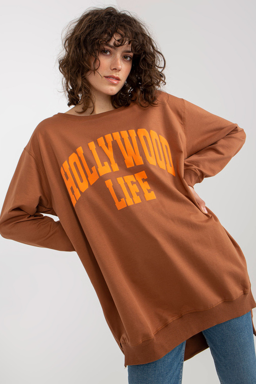 Bluza VI-BL-3102.01P L.BRŪNA/ORANŽA