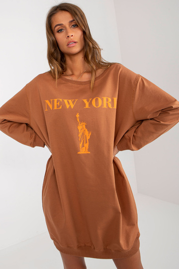 Bluza VI-BL-3212.15X L.BRŪNA/ORANŽA