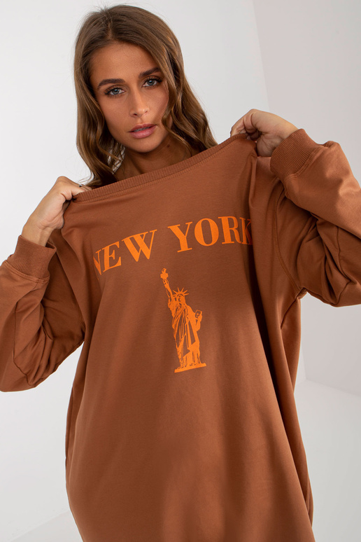 Bluza VI-BL-3212.15X L.BRŪNA/ORANŽA