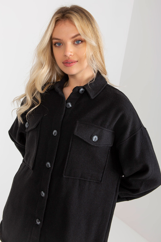 Sieviešu melns virskrekls ar garām...