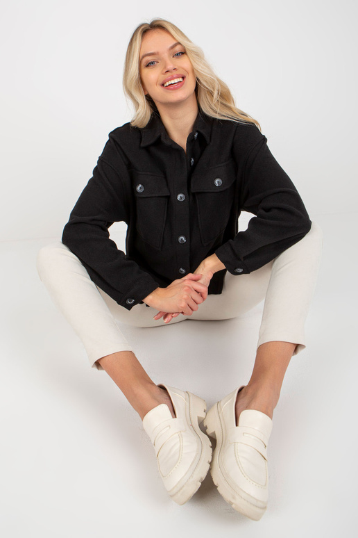 Sieviešu melns virskrekls ar garām...