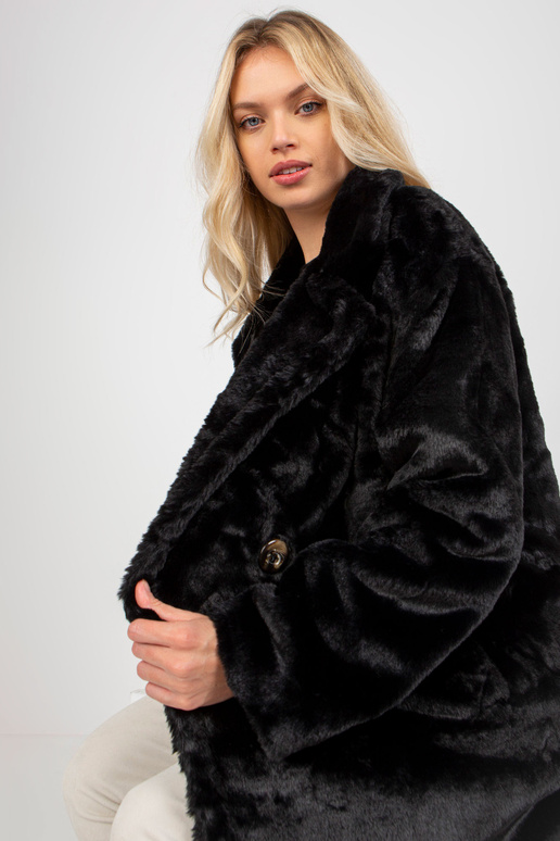 Melns sieviešu kažociņš ar pogu OCH...