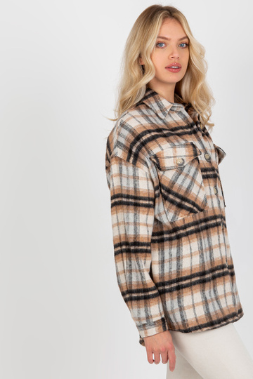 Bēšs silts rūtains krekls... 2