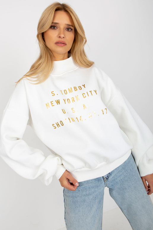 Ecru Cotton Ladies Apdrukas džemperis Ecru Cotton Ladies Apdrukas džemperis