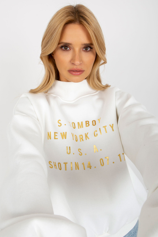 Ecru Cotton Ladies Apdrukas džemperis Ecru Cotton Ladies Apdrukas džemperis