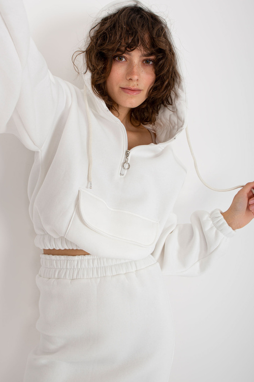 Ecru divdaļīgs sporta kreklu...