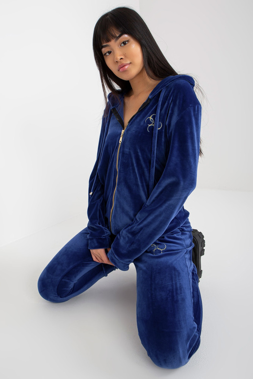 Kobalta sieviešu velūra komplekts ar...