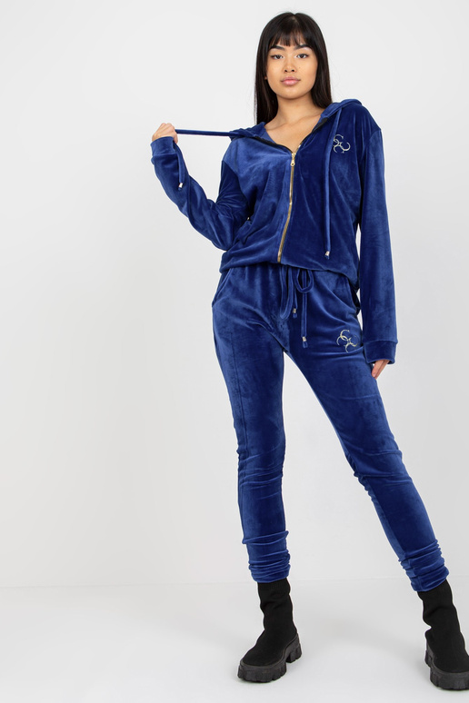 Kobalta sieviešu velūra komplekts ar...